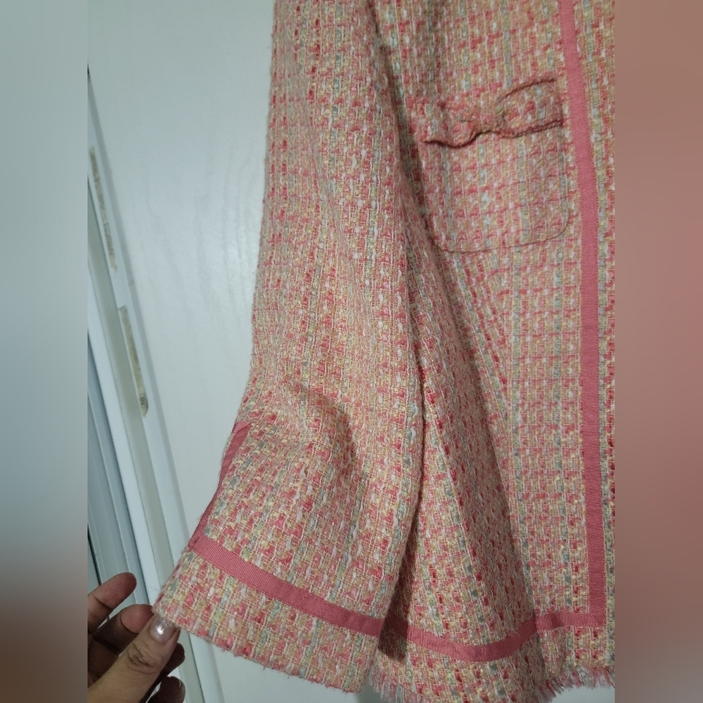 Madison Studio Pink Blazer Structured Knit Jacket - Picture 5 of 7